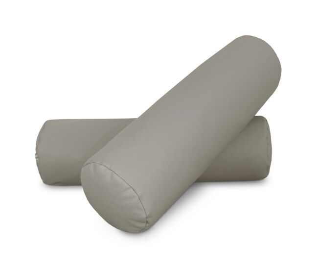 Cojin rodillo 50x15 gris claro pack 2 unidades 50x15 happers
