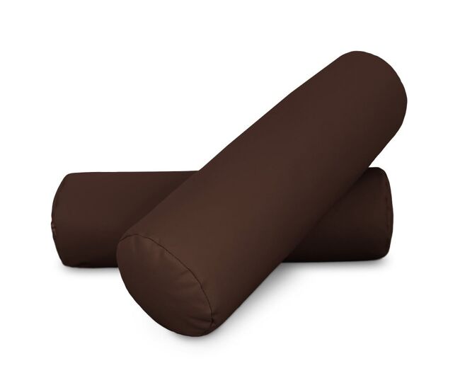 Cojin rodillo 50x15 marrón pack 2 unidades 50x15 happers