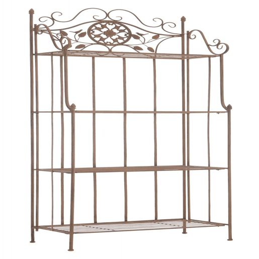 Estanteria para plantas Flora Metal Marrón antiguo 32X66X175 cm