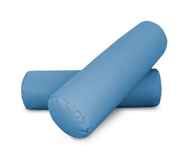 Cojin rodillo 50x15 azul cielo pack 2 unidades 50x15 happers