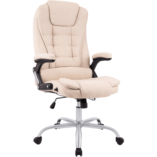 Silla de Oficina Thor de Tela Crema 78X69.5X113 cm