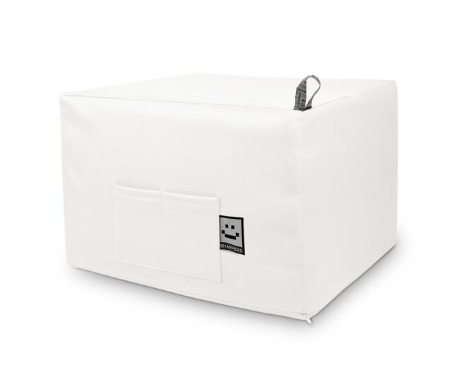 Puff cama confort blanco único happers