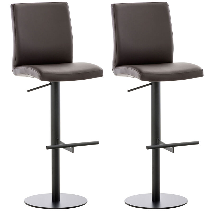 Set de 2 taburetes cadiz en simil cuero 40x49x93 cm