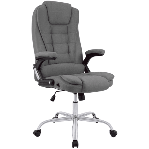 Silla de Oficina Thor de Tela Gris 78X69.5X113 cm