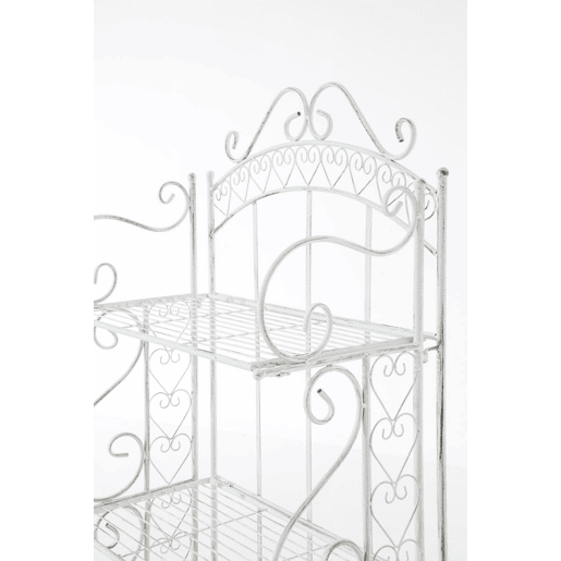 Estantería Antje Metal Blanco antiguo 33X61X153 cm