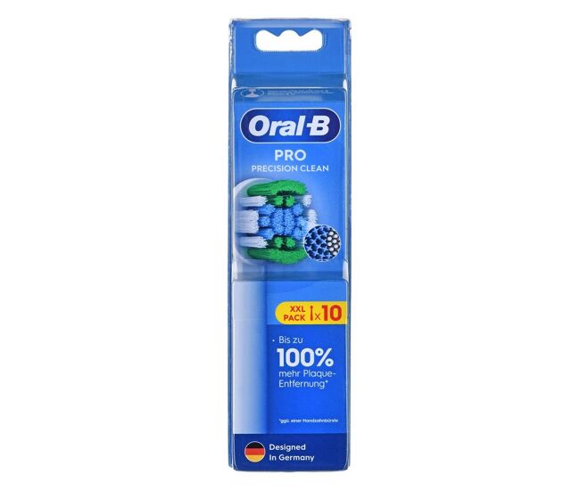 Cabezal de recambio braun oral-b pro precision 10 unidades blanco
