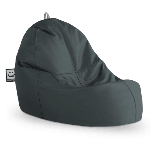 Puff Lounge Leatherette Interior Grey Happers HAPPERS Puff Lounge Leatherette Interior Grey Happers HAPPERS