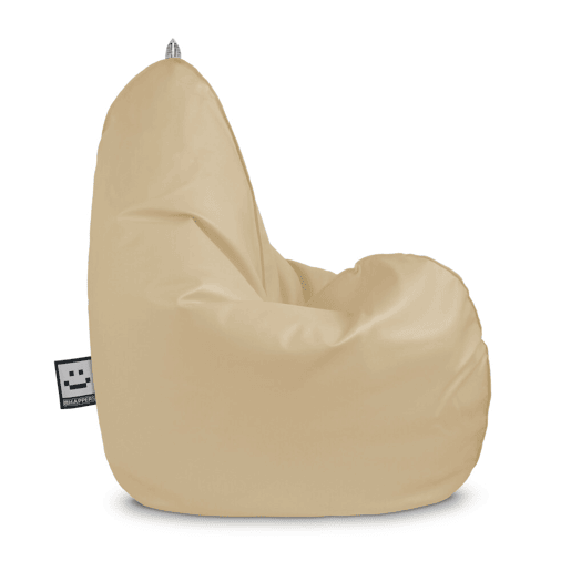 Puff Pear Relax Leatherette Ecru Happers interno XL HAPPERS