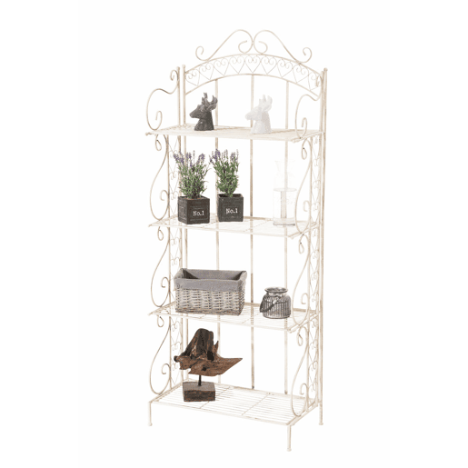 Estantería Antje Metal Crema antiguo 33X61X153 cm