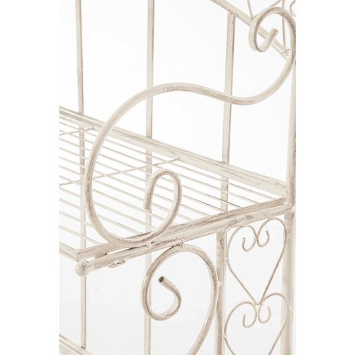 Estantería Antje Metal Crema antiguo 33X61X153 cm