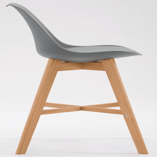 Set De 2 Taburetes Cannes ~ Asiento En Polipropileno Plástico Gris 56X48X112 cm