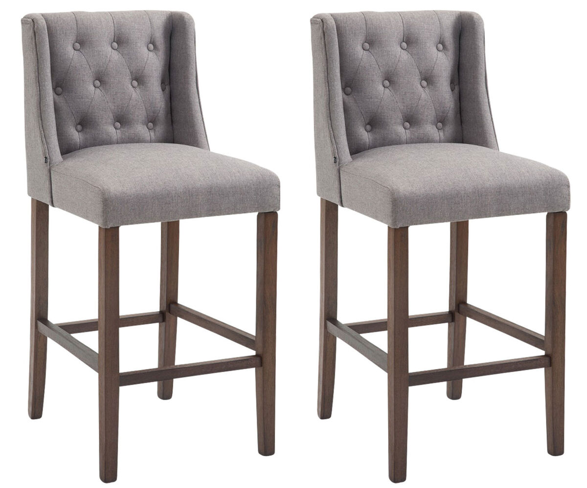 Set de 2 taburetes altos cassandra 56x51x111 cm