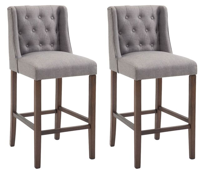 Set de 2 taburetes altos cassandra 56x51x111 cm