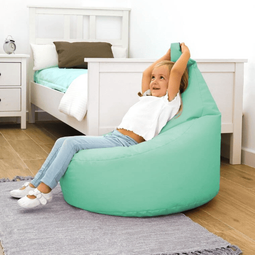 Puff Butaca Polipiel Menta Infantil HAPPERS