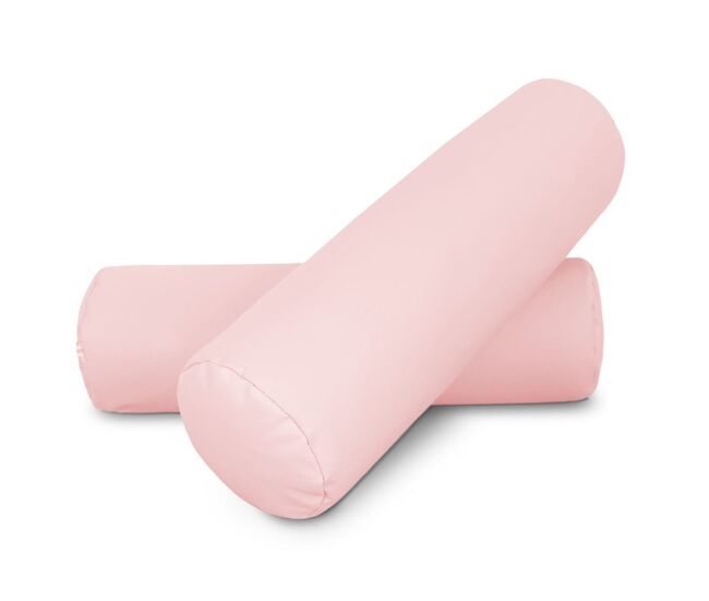 Cojin rodillo 50x15 rosa pack 2 unidades 50x15 happers