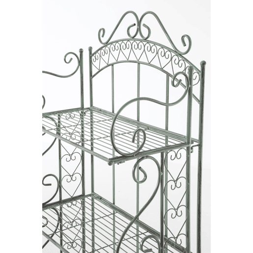 Estantería Antje Metal Verde antiguo 33X61X153 cm