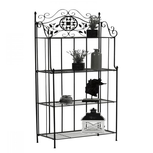 Estanteria para plantas Flora Metal Negro 32X66X175 cm