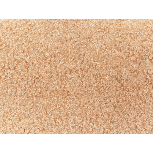 Conjunto de 2 almofadas decorativas HESPERIS Bouclé Castanho claro Sólido