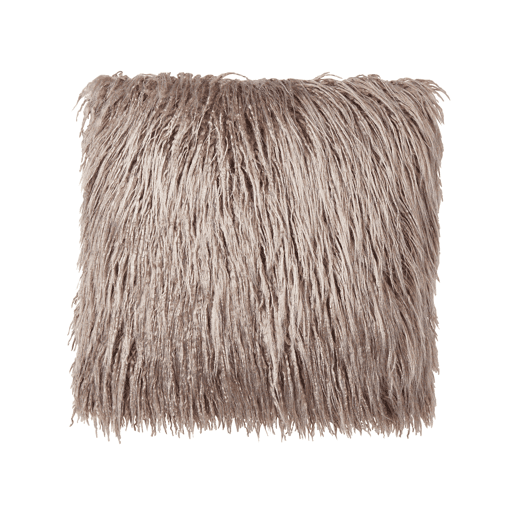Conjunto de 2 almofadas decorativas COROKIA Imitação de pele 45 x 45 cm Creme Sólido