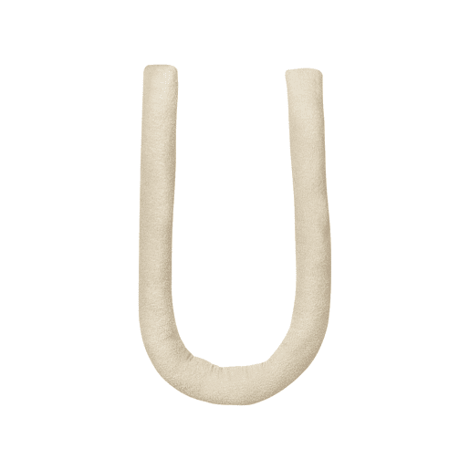 Almofada decorativa GLADIOLUS Bouclé 172 x 14 cm Creme Sólido