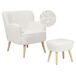 Beliani Sillón TUMBA Beliani Sillón TUMBA Blanco