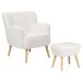 Beliani Sillón TUMBA Beliani Sillón TUMBA Blanco
