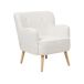 Beliani Sillón TUMBA Beliani Sillón TUMBA Blanco
