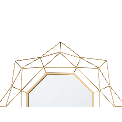 Espelho HILLION 60 cm 60 cm Metal Dourado