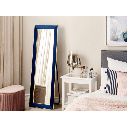 Espelho de pé LAUTREC 150 cm Veludo Azul marinho