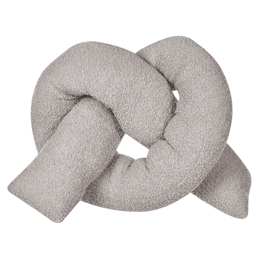 Conjunto de 2 almofadas decorativas GLADIOLUS Bouclé 172 x 14 cm Cinzento Sólido