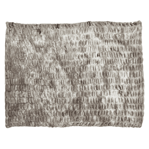 Colcha MACODES Imitação de pele 150 x 200 cm Cinzento