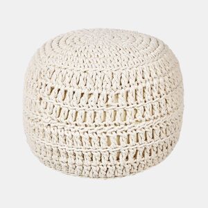 Pufe ARPATU Algodão Creme claro 40 cm 40 cm 40 cm