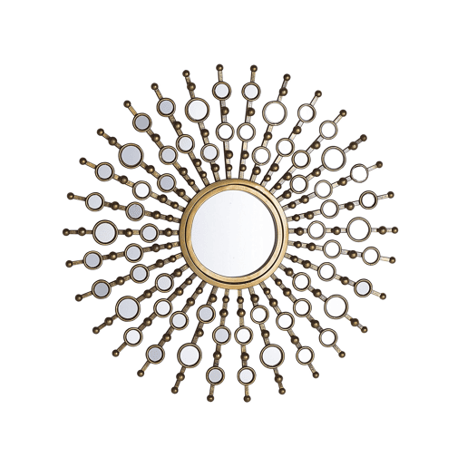 Espelho BLOIS 70 cm 70 cm Metal Dourado