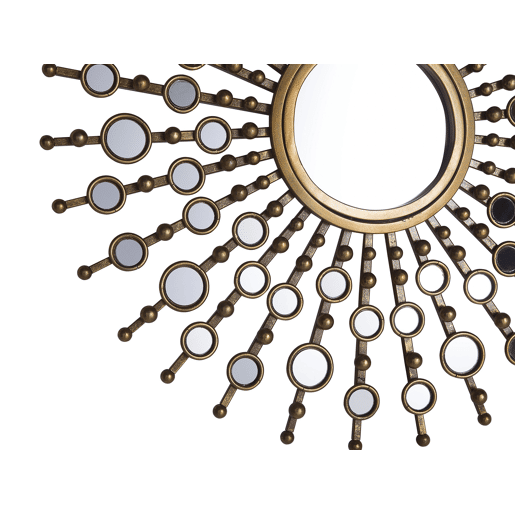 Espelho BLOIS 70 cm 70 cm Metal Dourado