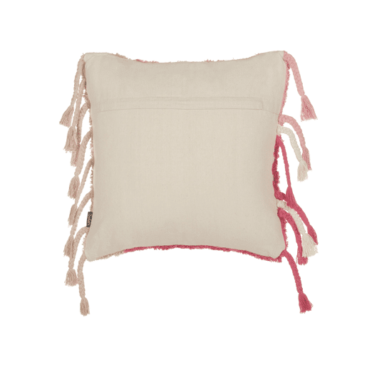 Conjunto de 2 almofadas decorativas BISTORTA Algodão 45 x 45 cm Rosa Padrão geométrico
