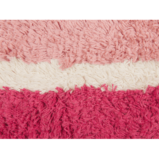 Conjunto de 2 almofadas decorativas BISTORTA Algodão 45 x 45 cm Rosa Padrão geométrico