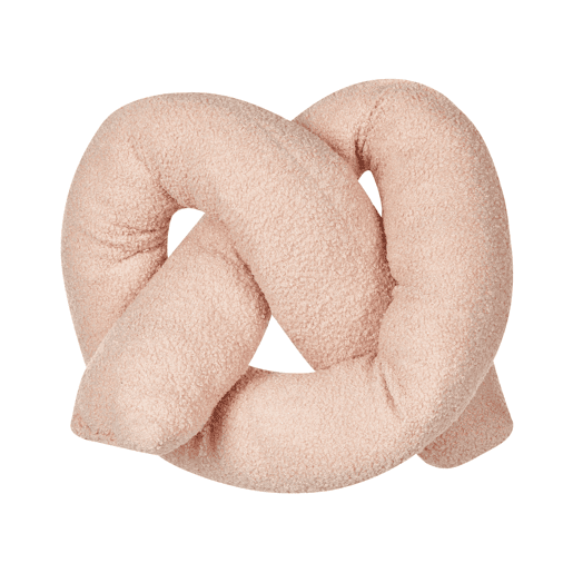Conjunto de 2 almofadas decorativas GLADIOLUS Bouclé 172 x 14 cm Rosa Sólido