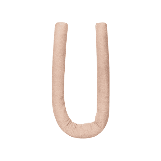 Conjunto de 2 almofadas decorativas GLADIOLUS Bouclé 172 x 14 cm Rosa Sólido