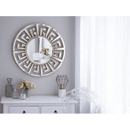 Espelho FLERS 70 cm 70 cm Metal Dourado