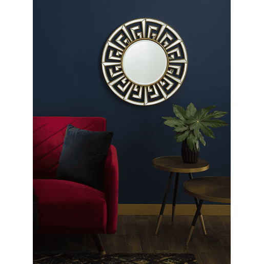 Espelho FLERS 70 cm 70 cm Metal Dourado