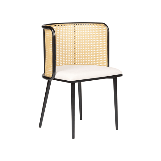 Conjunto de 2 cadeiras de jantar KOBUK Metal Preto