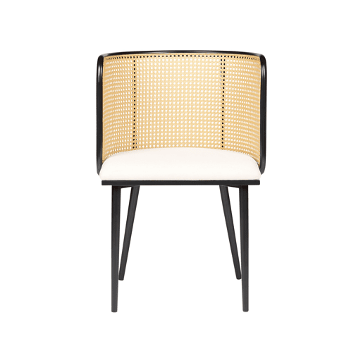 Conjunto de 2 cadeiras de jantar KOBUK Metal Preto