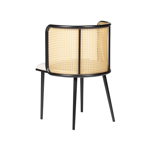 Conjunto de 2 cadeiras de jantar KOBUK Metal Preto