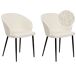 Beliani Silla de comedor MASON Beliani Silla de comedor MASON Blanco/ Beige
