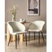 Beliani Silla de comedor MASON Beliani Silla de comedor MASON Blanco/ Beige