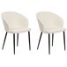 Beliani Silla de comedor MASON Beliani Silla de comedor MASON Blanco/ Beige