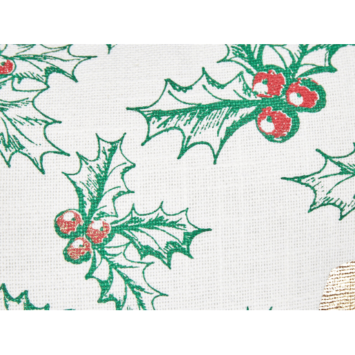 Conjunto de 2 almofadas decorativas ZAMIA Algodão 45 x 45 cm Branco Padrão natalicio