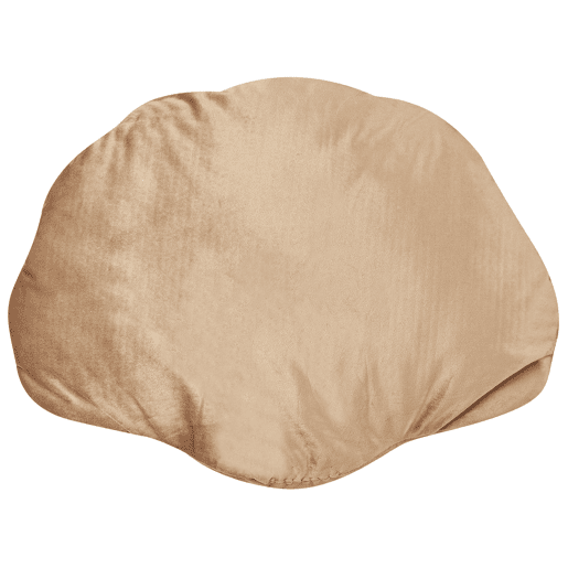 Almofada decorativa CONSOLIDA Veludo 47 x 35 cm Cor de areia Sólido