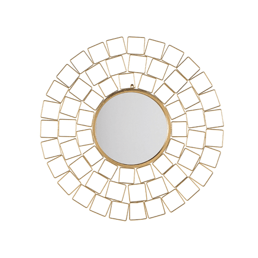Espelho LABRIT 90 cm 90 cm Metal Dourado