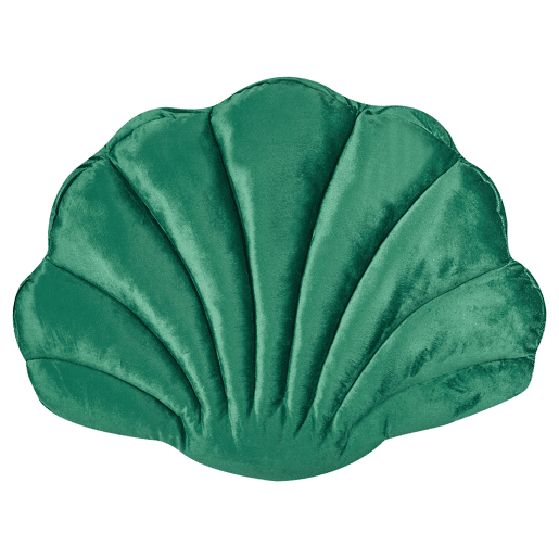 Conjunto de 2 almofadas decorativas CONSOLIDA Veludo 47 x 35 cm Verde esmeralda Sólido